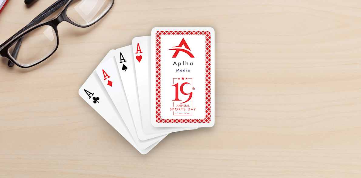 Personalised playing cards sales front and back